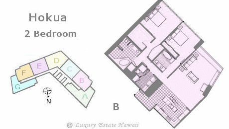 ホクア売り物件　間取り図　Hokua Floorplan