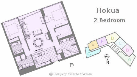 ホクア売り物件　間取り図　Hokua Floorplan