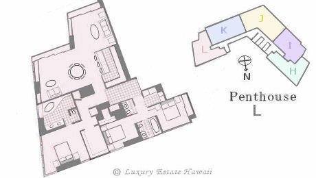 ホクア売り物件　間取り図　Hokua Floorplan