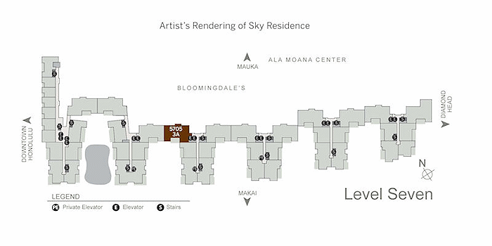 パークレーンの売り物件 5705号室