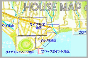ホノルル、一戸建て地区地図